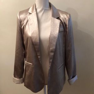 Forever 21 Gold satin blazer